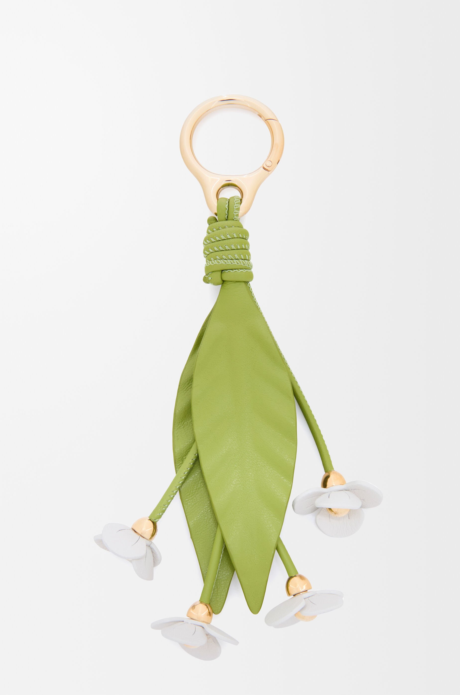 Strawberry flower charm in classic calfskin Blue - LOEWE