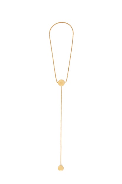 LOEWE Anagram Pebble necklace in sterling silver Gold plp_rd