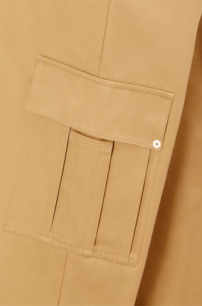 LOEWE Cropped cargo trousers in cotton Beige plp_rd