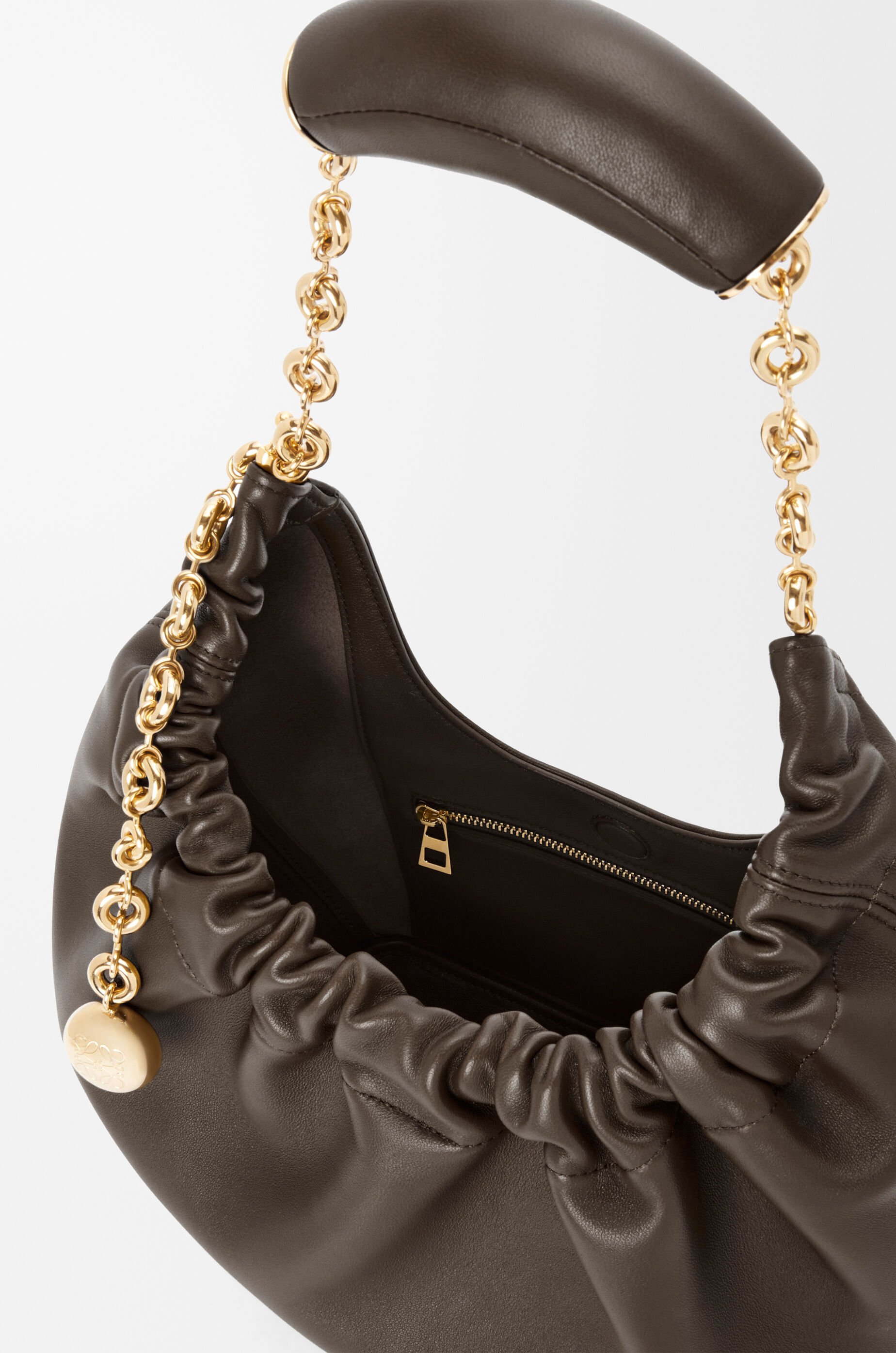 Small Squeeze bag in mellow nappa lambskin Brown - LOEWE