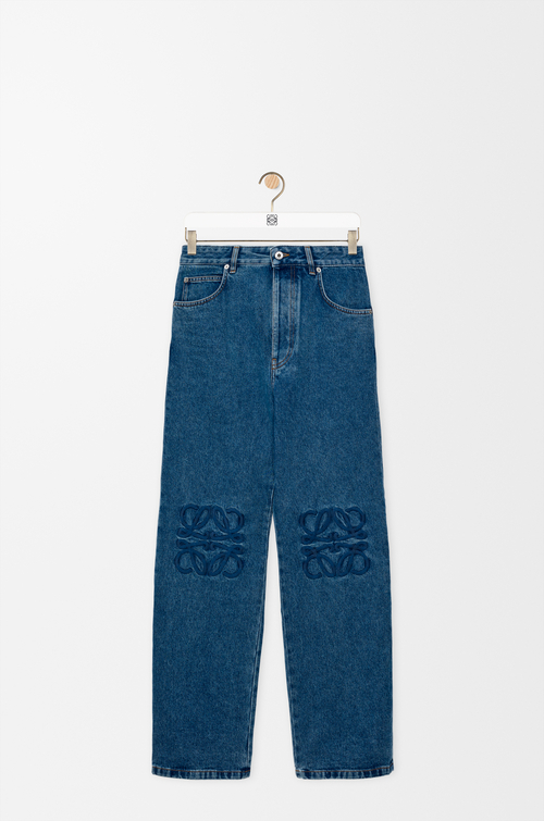 LOEWE Anagram baggy jeans in denim Jeans Blue