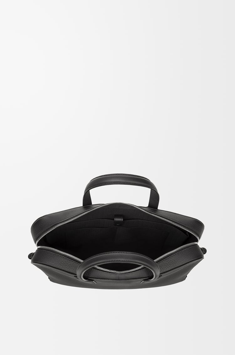 LOEWE Goya thin briefcase in soft grained calfskin Black