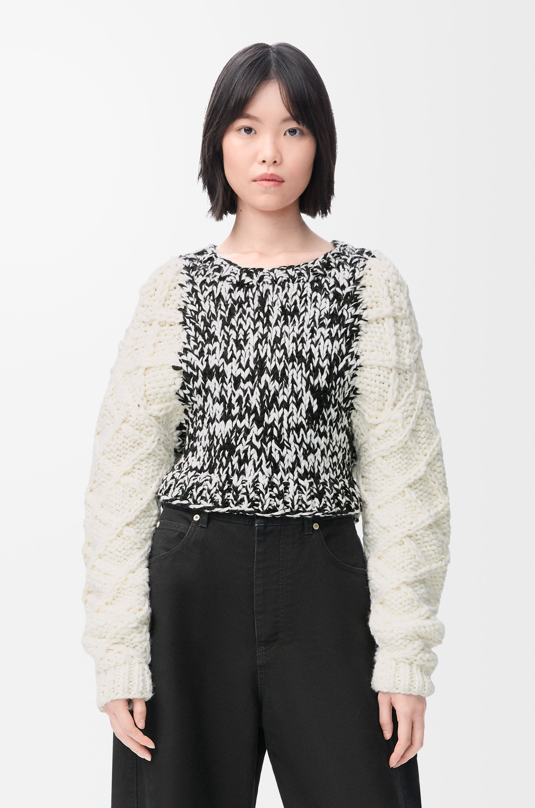 数量限定SALE Sweater LOEWE - White blend wool in トップス