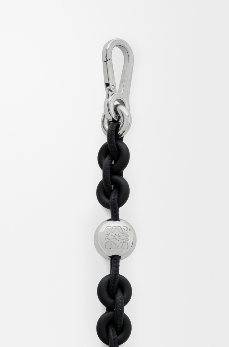 LOEWE Correa de cadena con eslabones circulares en piel de ternera Negro