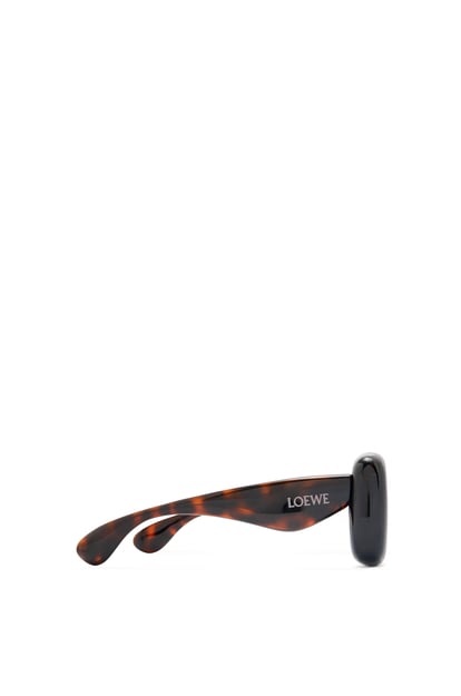LOEWE Inflated rectangular sunglasses in nylon Havana plp_rd
