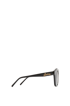 LOEWE Browline sunglasses in acetate Shiny Black plp_rd