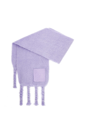 LOEWE Scarf in wool and mohair Light Purple