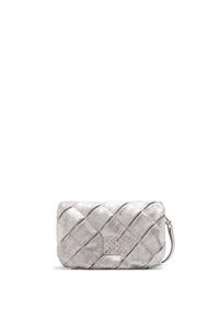 LOEWE Bolso Goya Puffer mini en piel metalizada plisada Plata