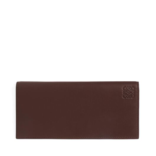 LOEWE Long Horizontal Wallet Chocolate/Burgundy LOEWE Long Horizontal Wallet Chocolate/Burgundy all