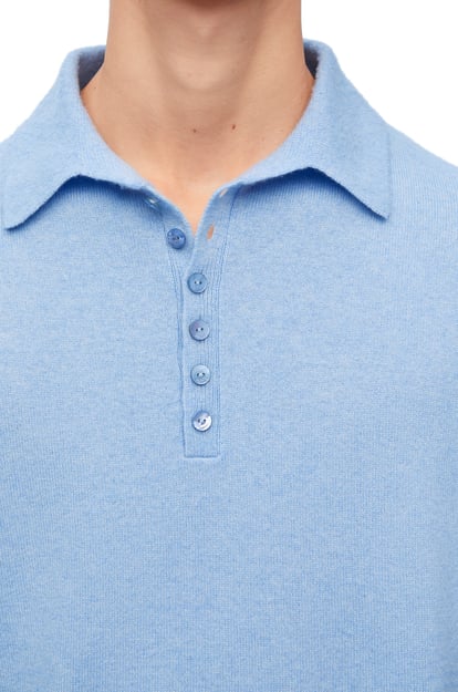 LOEWE Polo sweater in cashmere Light Blue plp_rd
