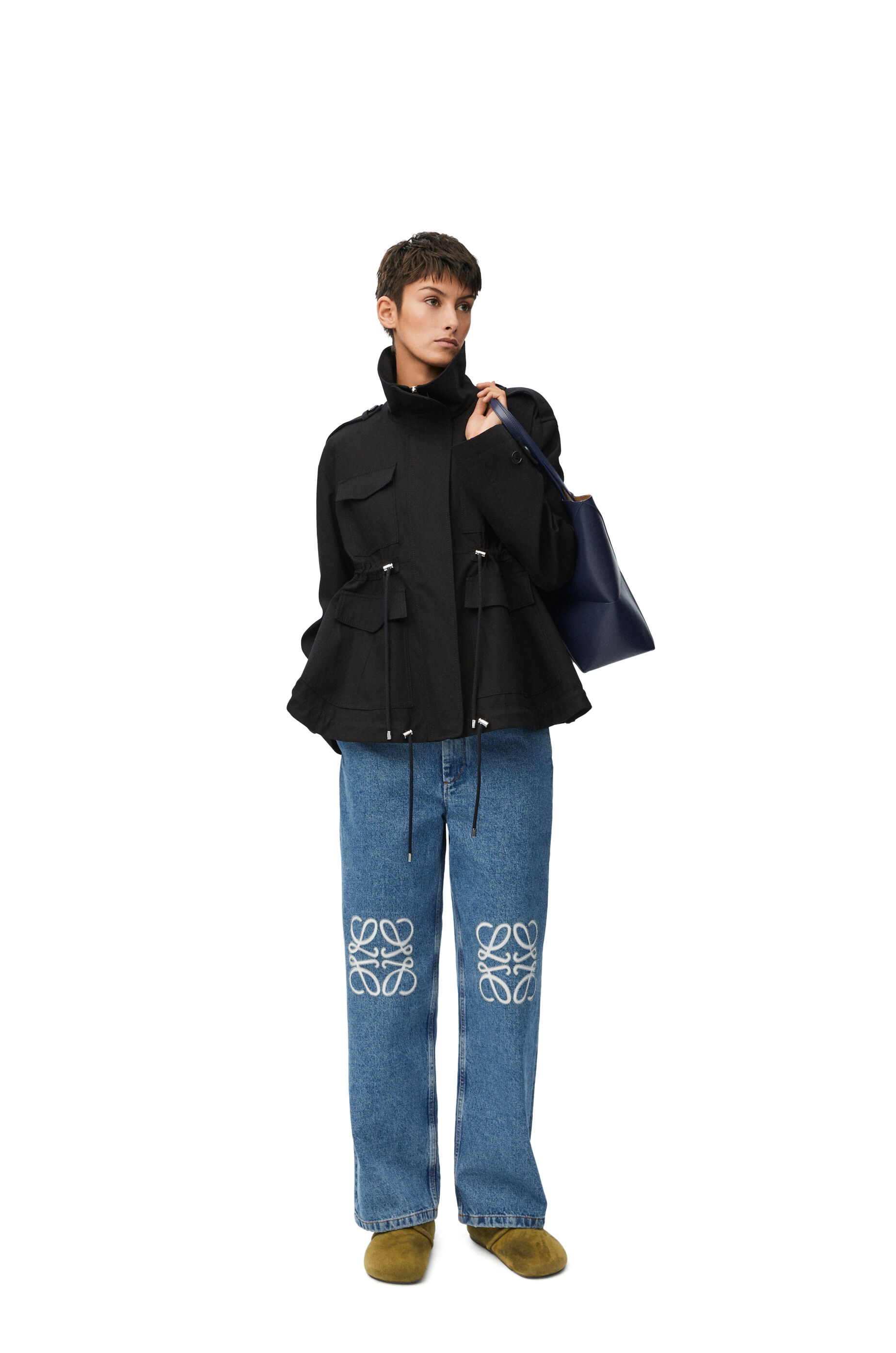 Anagram baggy jeans in denim