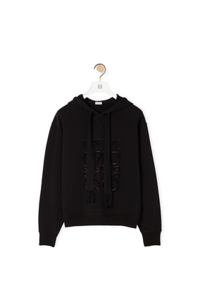 LOEWE LOEWE Anagram hoodie in cotton Black