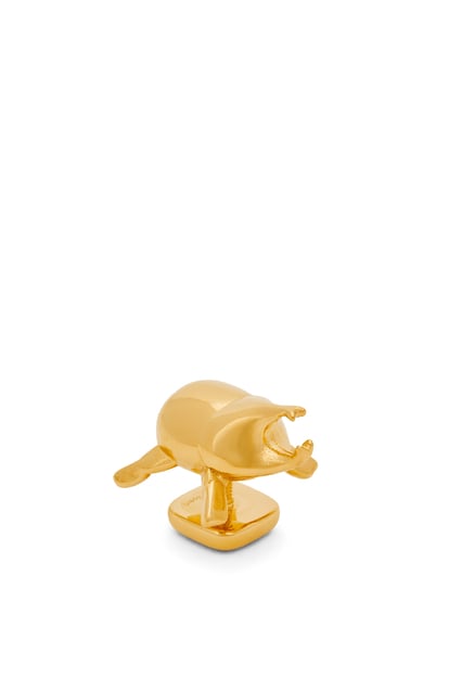 LOEWE Beetle pin in brass Gold plp_rd