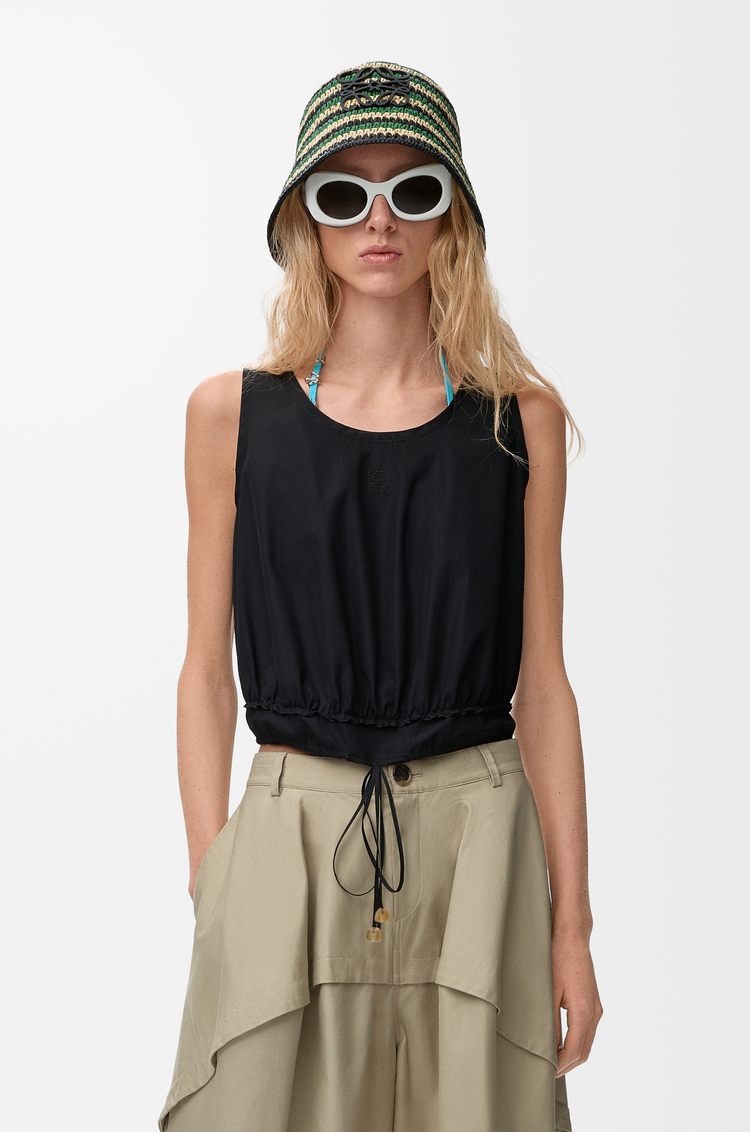 LOEWE Top en algodón Negro