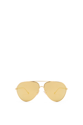 LOEWE Gafas de sol de aviador metálicas Oro Brillante Endura/Oro plp_rd