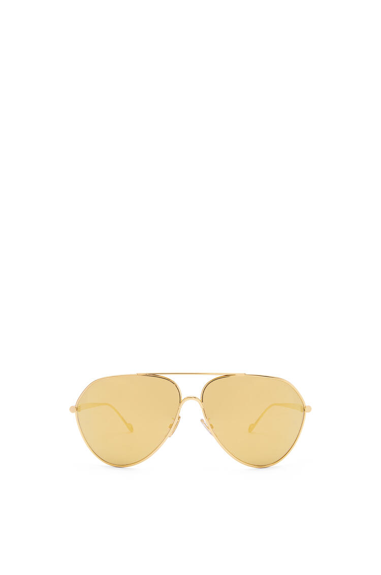 LOEWE Gafas de sol de aviador metálicas Oro Brillante Endura/Oro