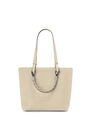 LOEWE Small Anagram Tote in grained calfskin Light Oat