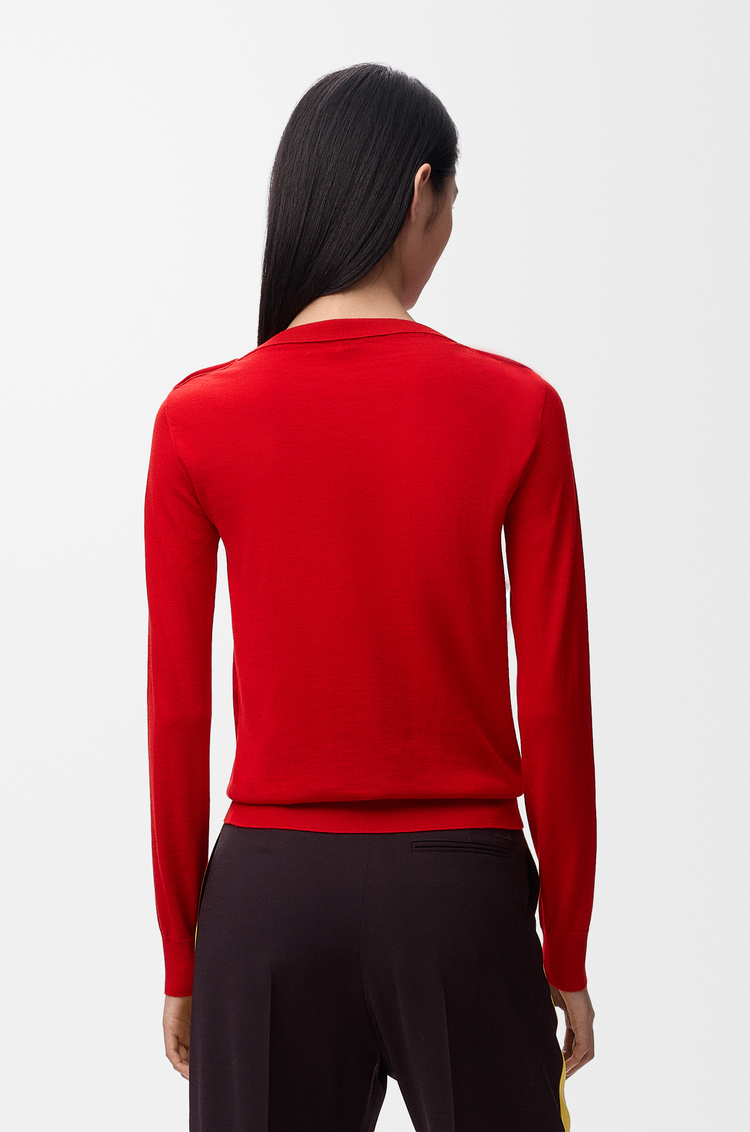 LOEWE Jersey en lana merina Rojo