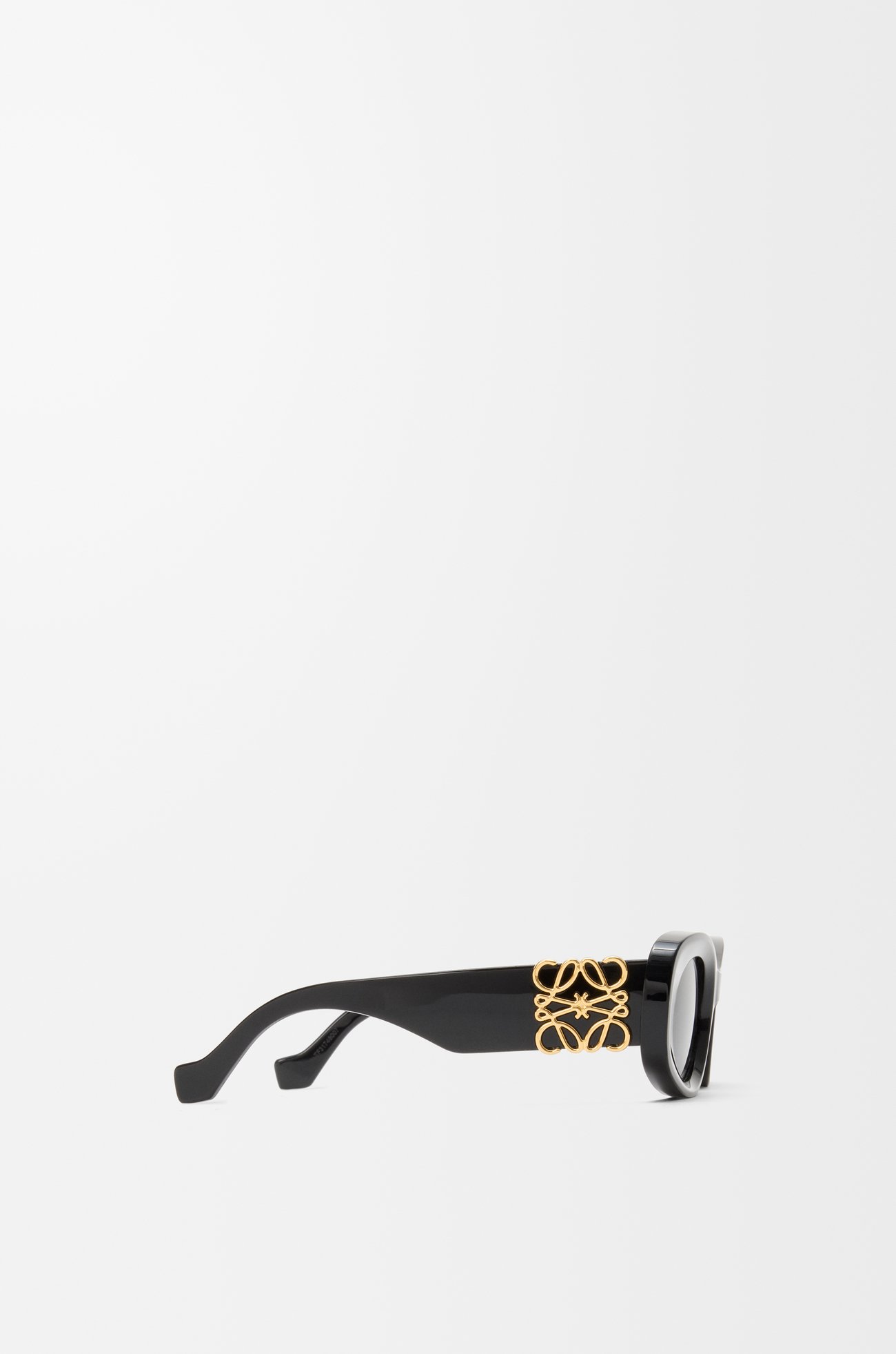 LOEWE Gafas de sol Beveled Oval Maxi Anagram Negro