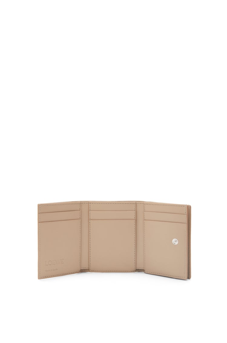 LOEWE Trifold wallet in soft grained calfskin Sand