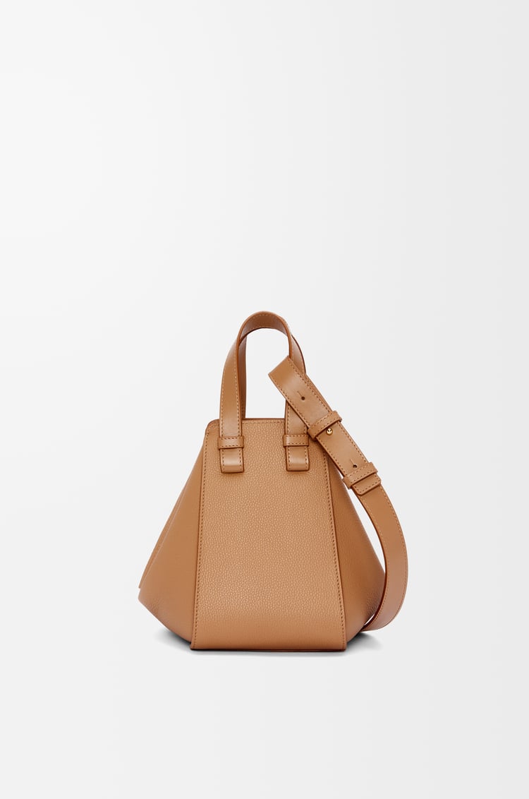 LOEWE Compact Hammock bag in soft grained calfskin Toffee