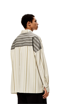 LOEWE Jacquard stripe shirt in wool and cotton White/Beige plp_rd