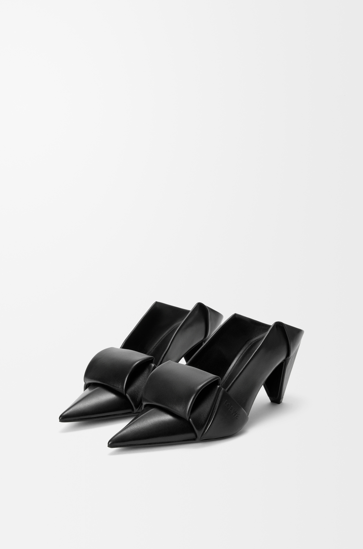 LOEWE Origami flap back pump in lambskin Black