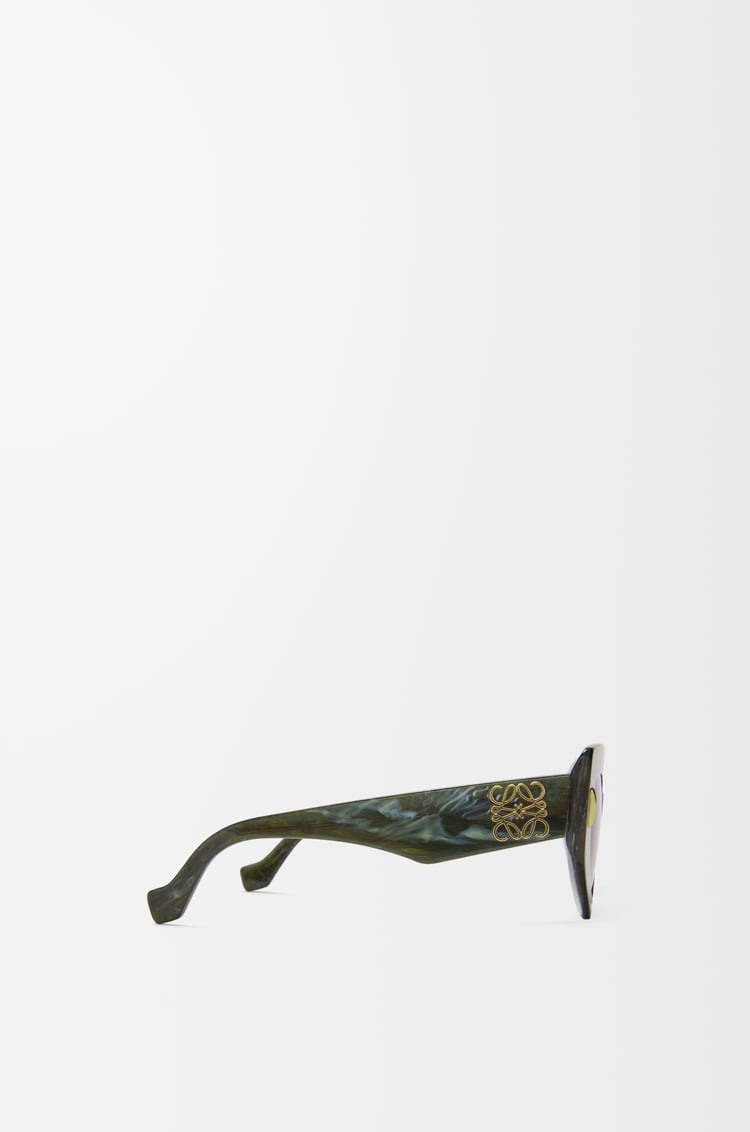 LOEWE Lunettes de soleil Butterfly Screen Marbre Vert Foncé