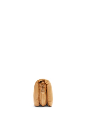 LOEWE Mini Puffer Goya bag in shiny nappa Camel