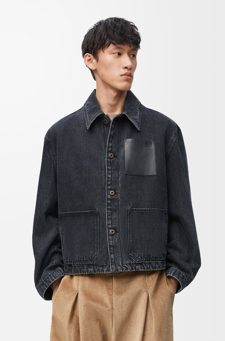 LOEWE Workwear jacket in denim Black