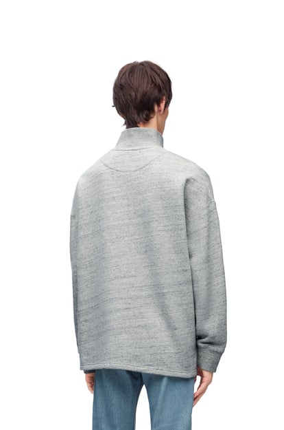 LOEWE High neck sweatshirt in cotton Grey Melange plp_rd