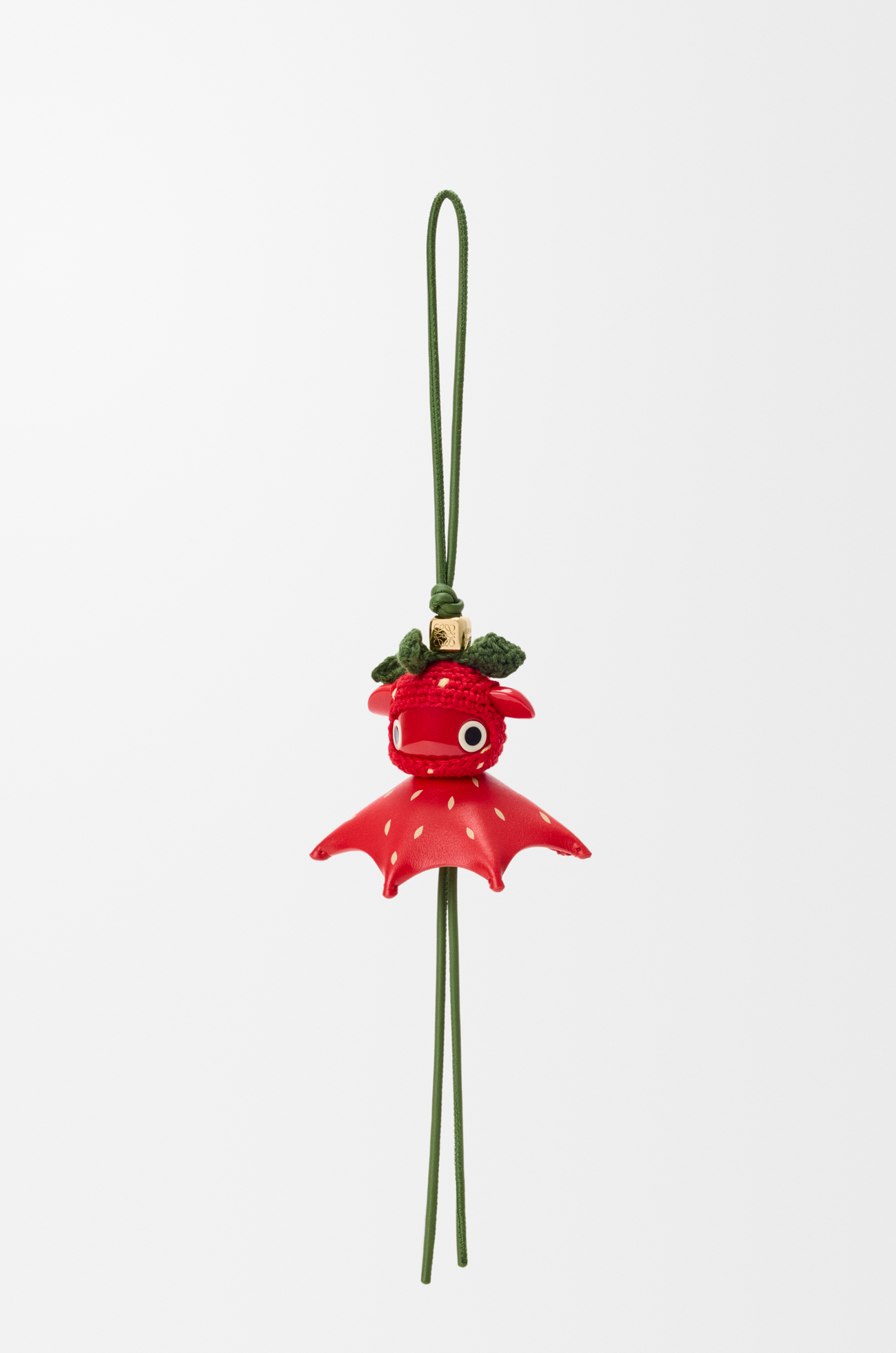 LOEWE Strawberry charm in classic calfskin Red