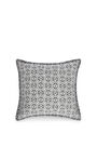 LOEWE Anagram cushion in wool Midnight Blue/Soft White