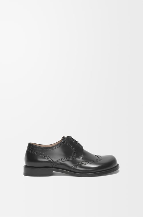 LOEWE Campo brogue derby in brushed calfskin Black plp_rd