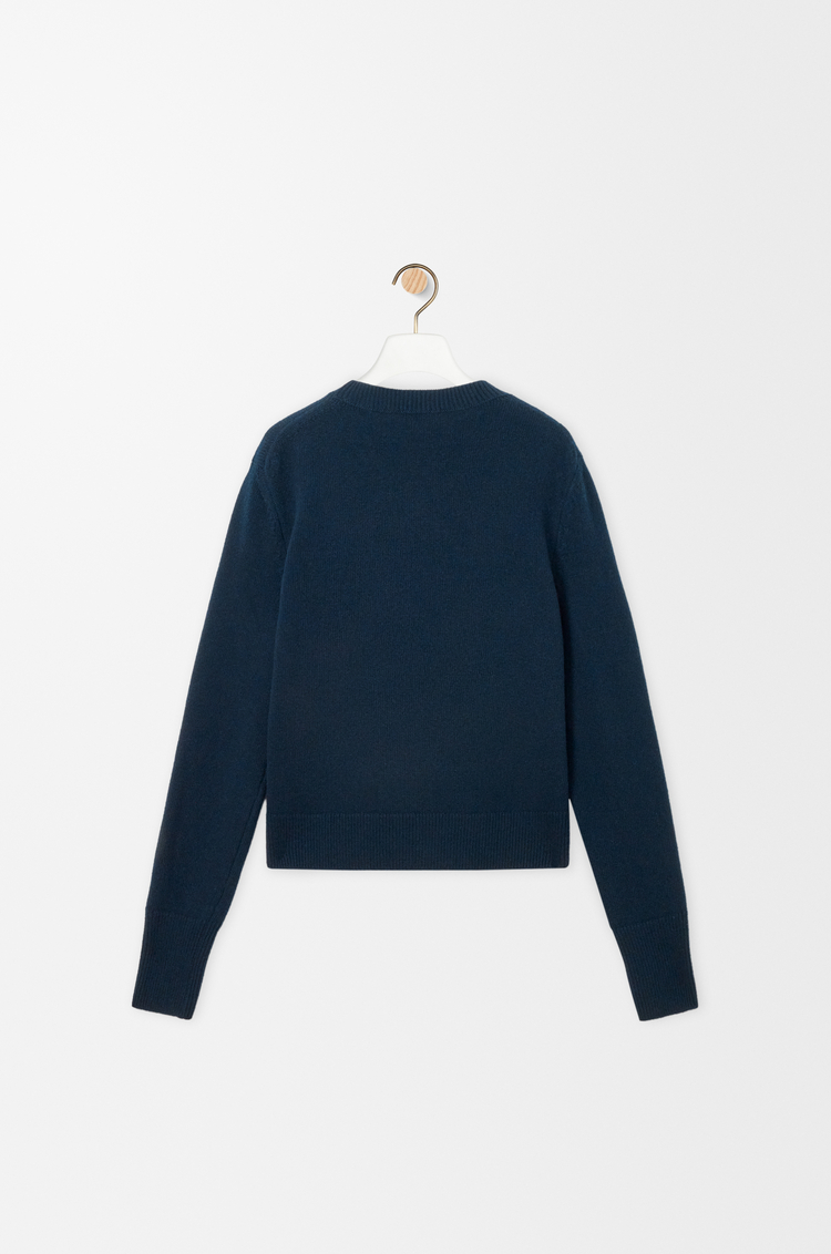 LOEWE Jersey en lana Azul Marino