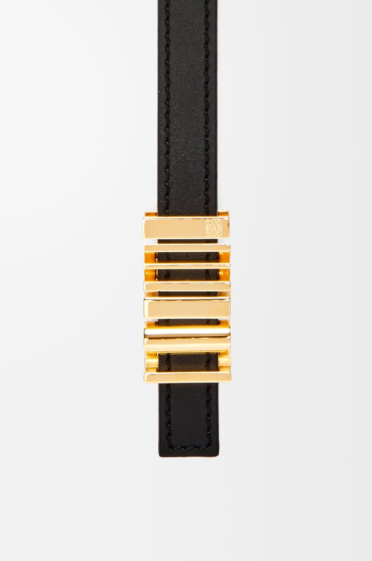 LOEWE Cinturón gráfico LOEWE en piel de ternera Negro/Dorado