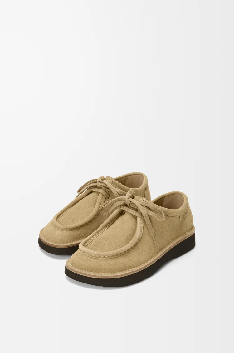 LOEWE ファロ レースアップ（スエードカーフ） サハラ