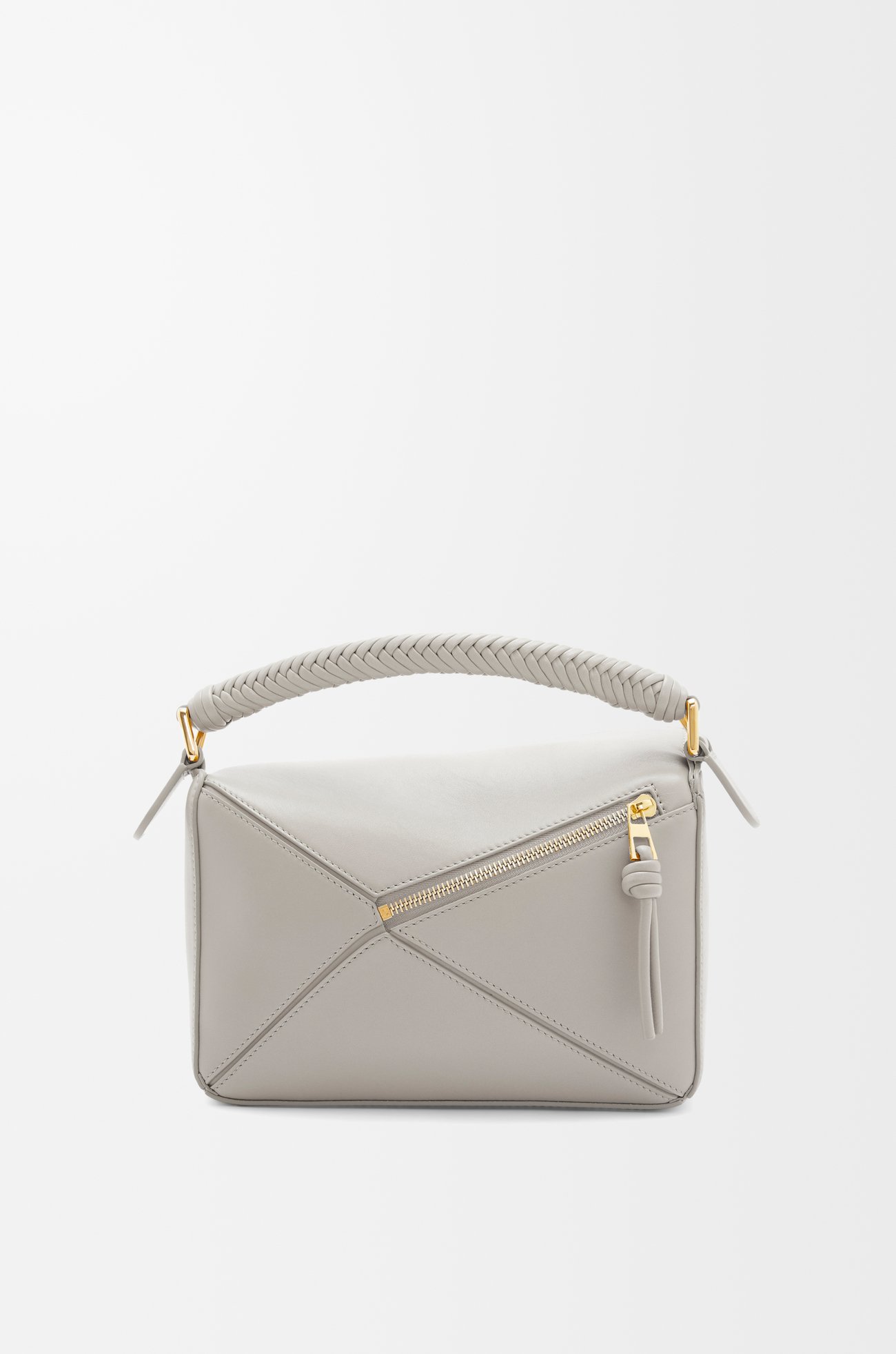 LOEWE Bolso Puzzle pequeño en piel de ternera Gris Valva