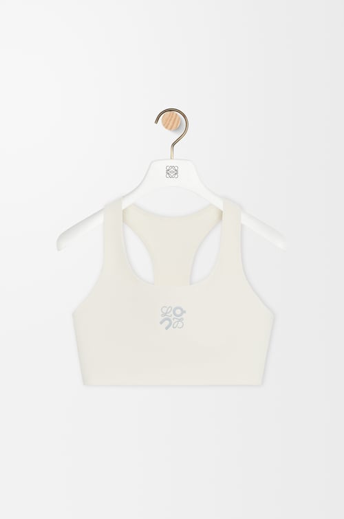 LOEWE Soft bra in technical jersey Ivory