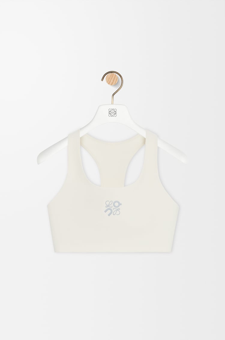 LOEWE Soft bra in technical jersey Ivory