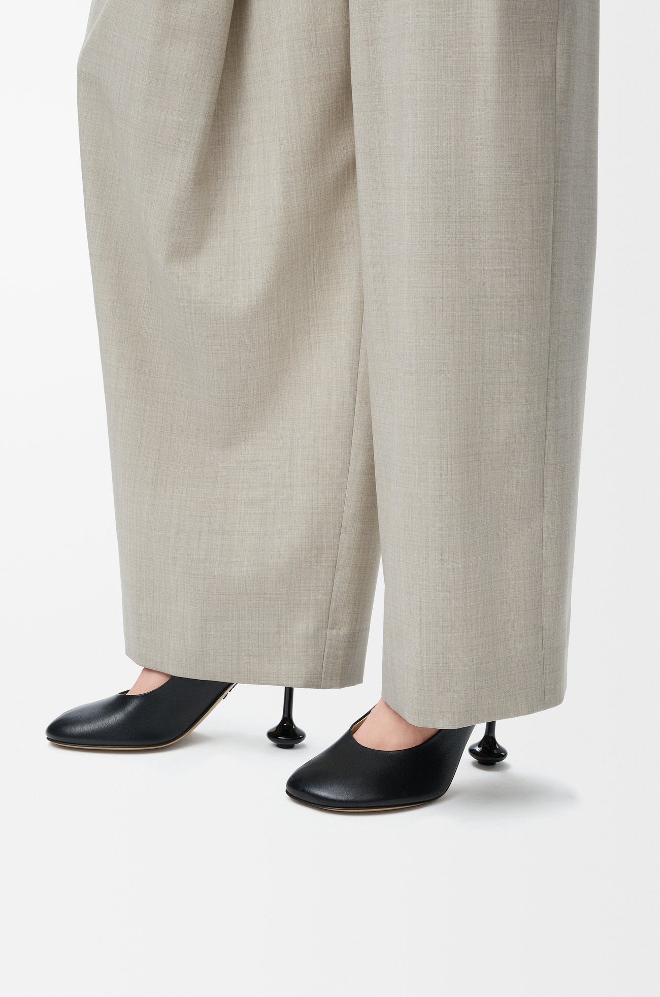 LOEWE Toy pump in goatskin Black