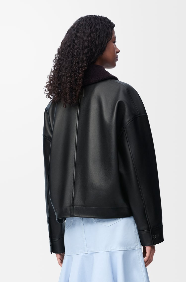 LOEWE Chaqueta en piel napa de cordero Negro