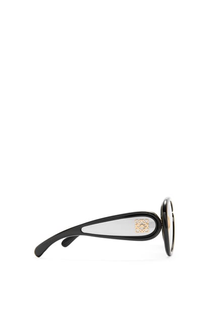 LOEWE Gafas de sol Pilot Mask en acetato y nailon Negro plp_rd