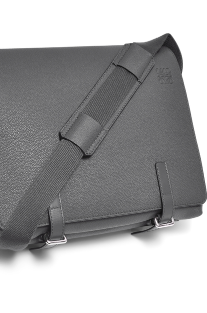 LOEWE Military Messenger bag in soft grained calfskin Anthracite plp_rd