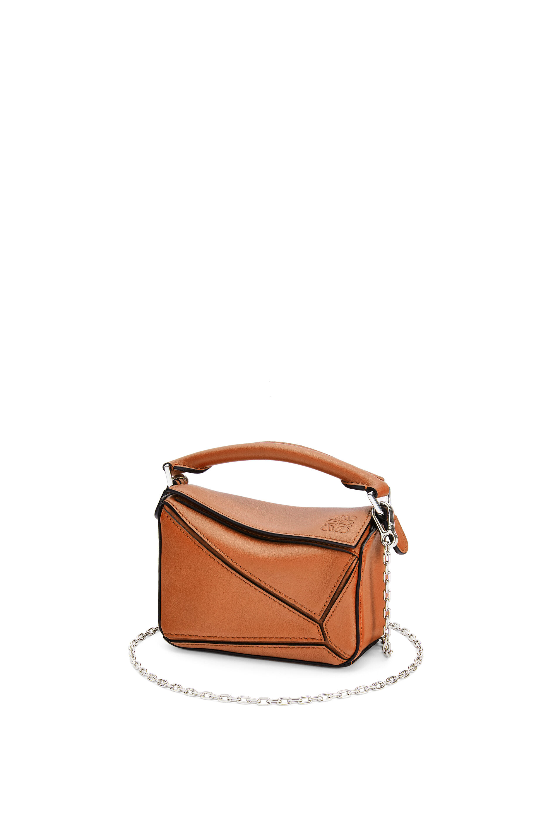 Nano Puzzle bag in classic calfskin Tan LOEWE
