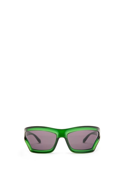 LOEWE Arch Mask sunglasses in nylon Transparent Green