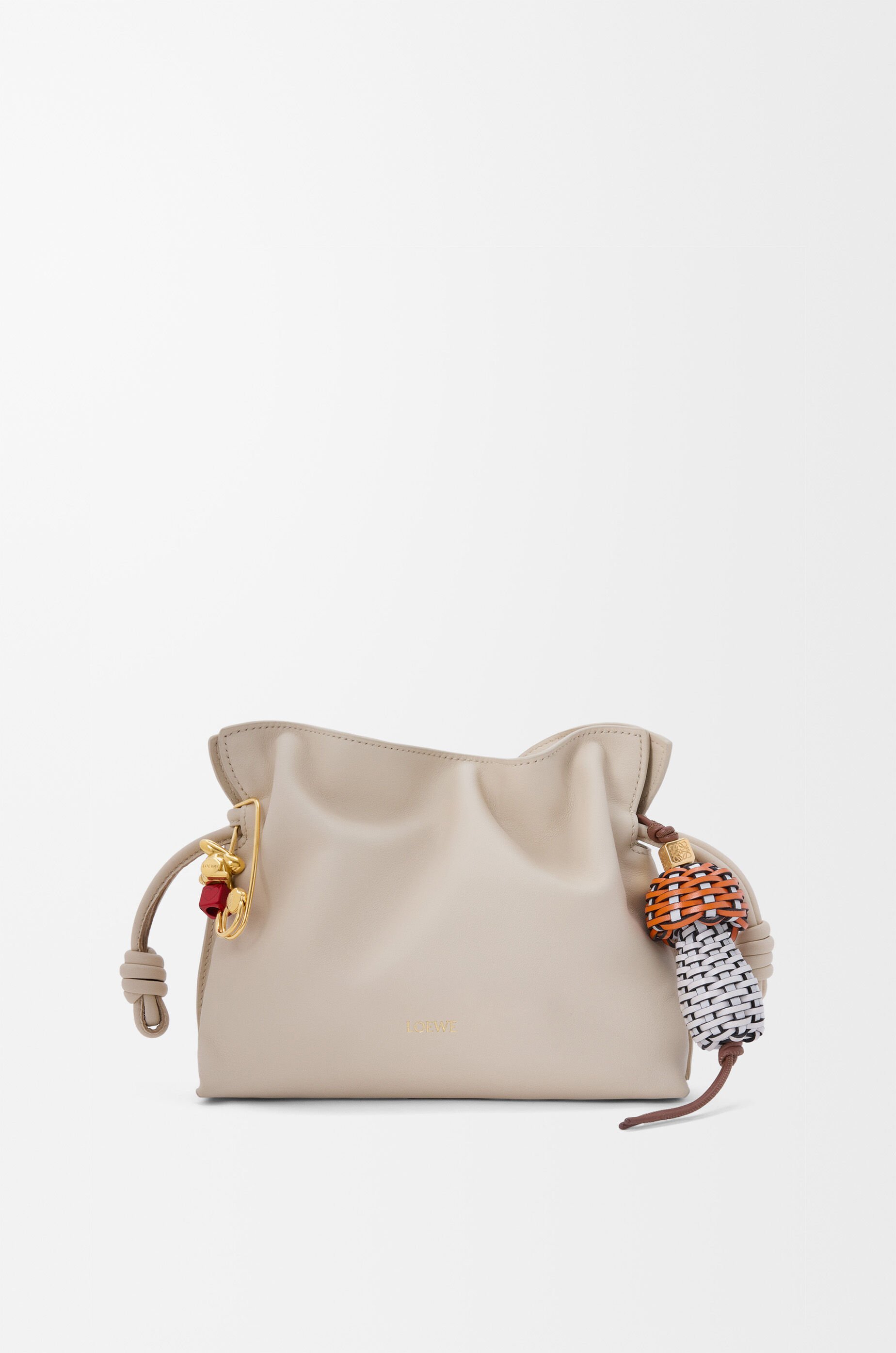 アクセサリーその他 Loewe Mushroom pendant in leather Mushroom charm in classic calfskin Orange - LOEWE