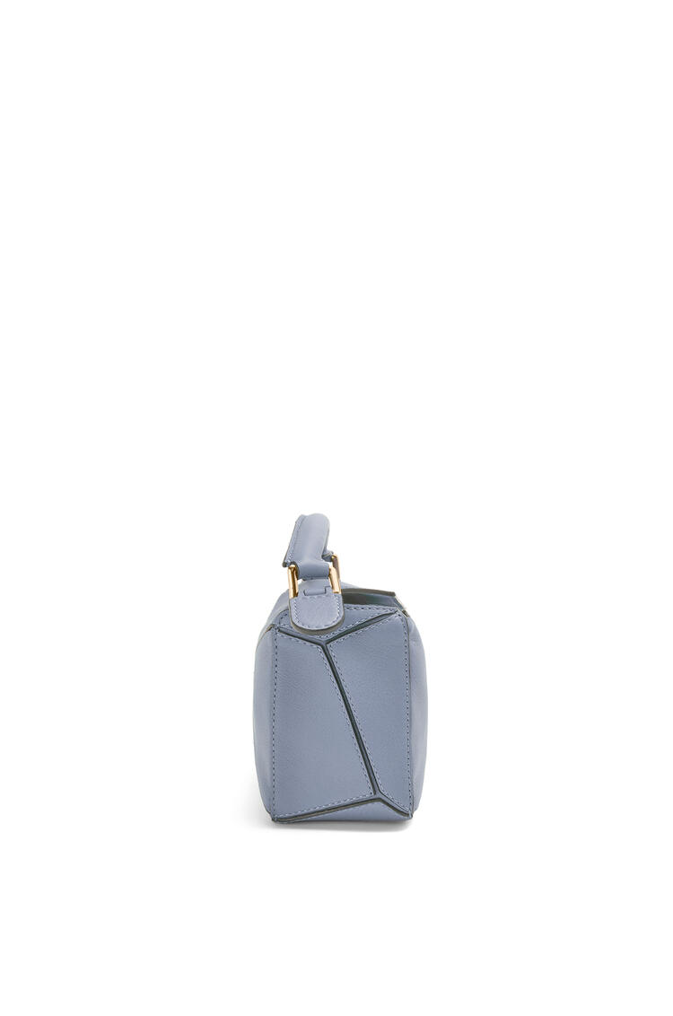 LOEWE Mini Puzzle bag in classic calfskin Atlantic Blue