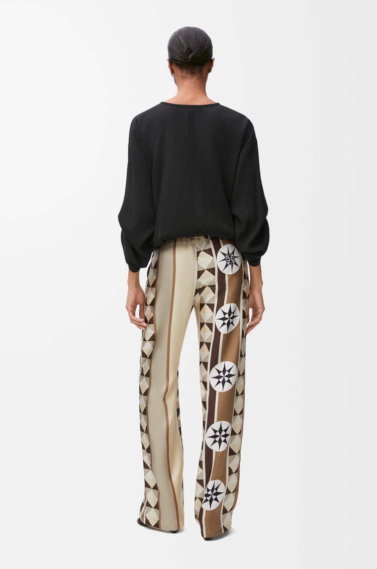 LOEWE Blusa en algodón y seda Negro