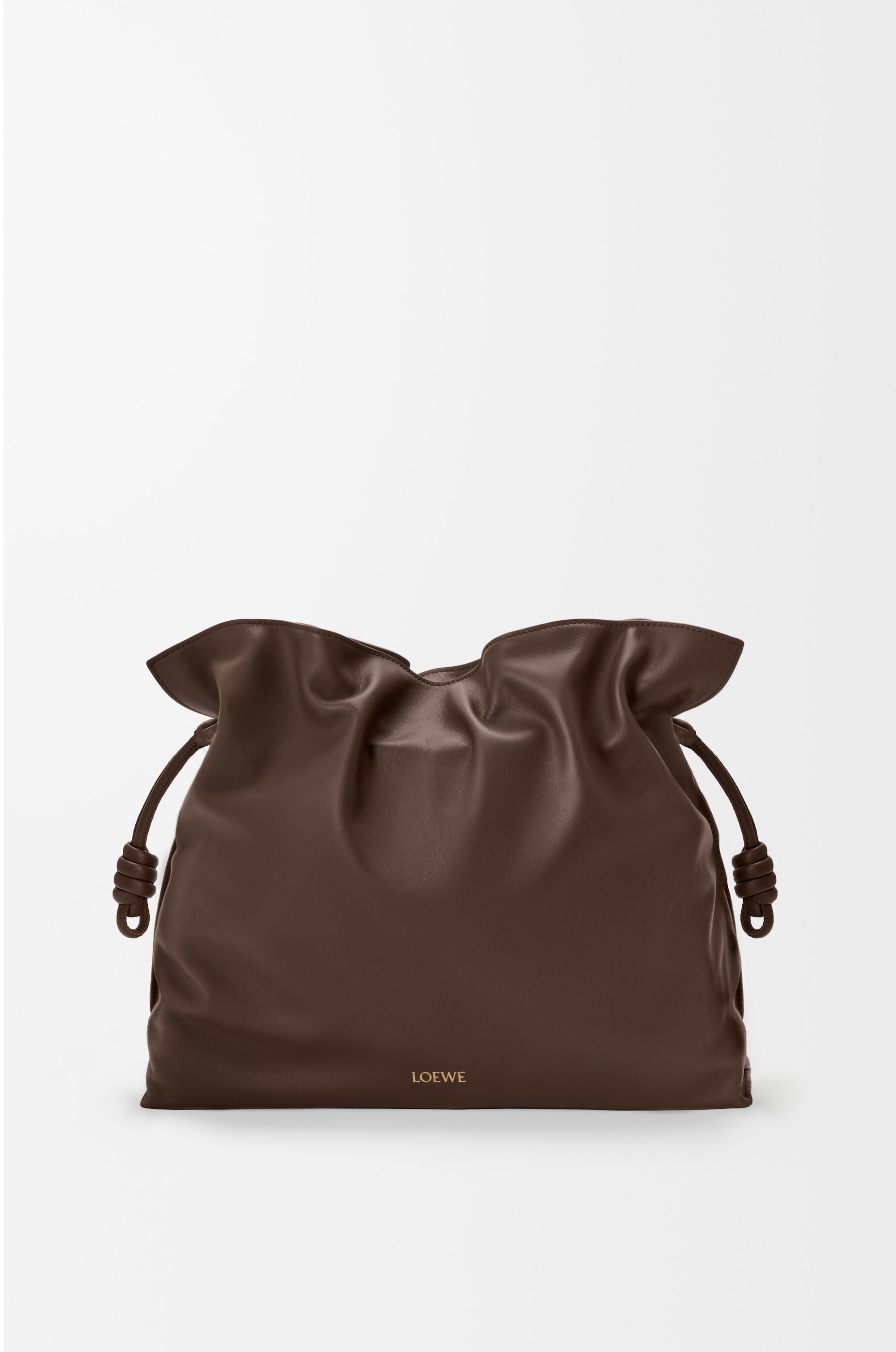 ロエベ フラメンコクラッチ ナパカーフ ウォームデザート フラメンコクラッチ ミディアム（ナパカーフ） ブラウン - LOEWE